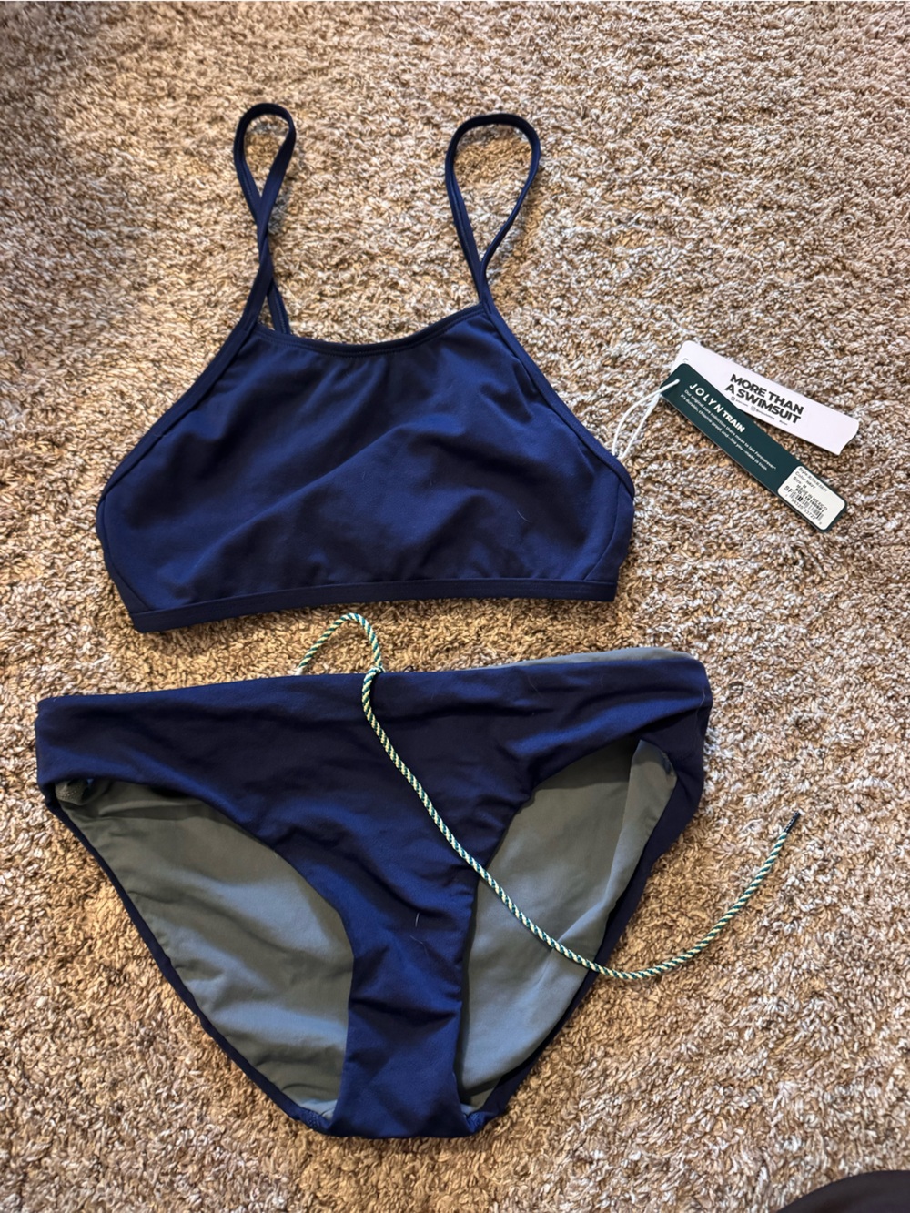 NWT Jolyn Navy bikini Medium
